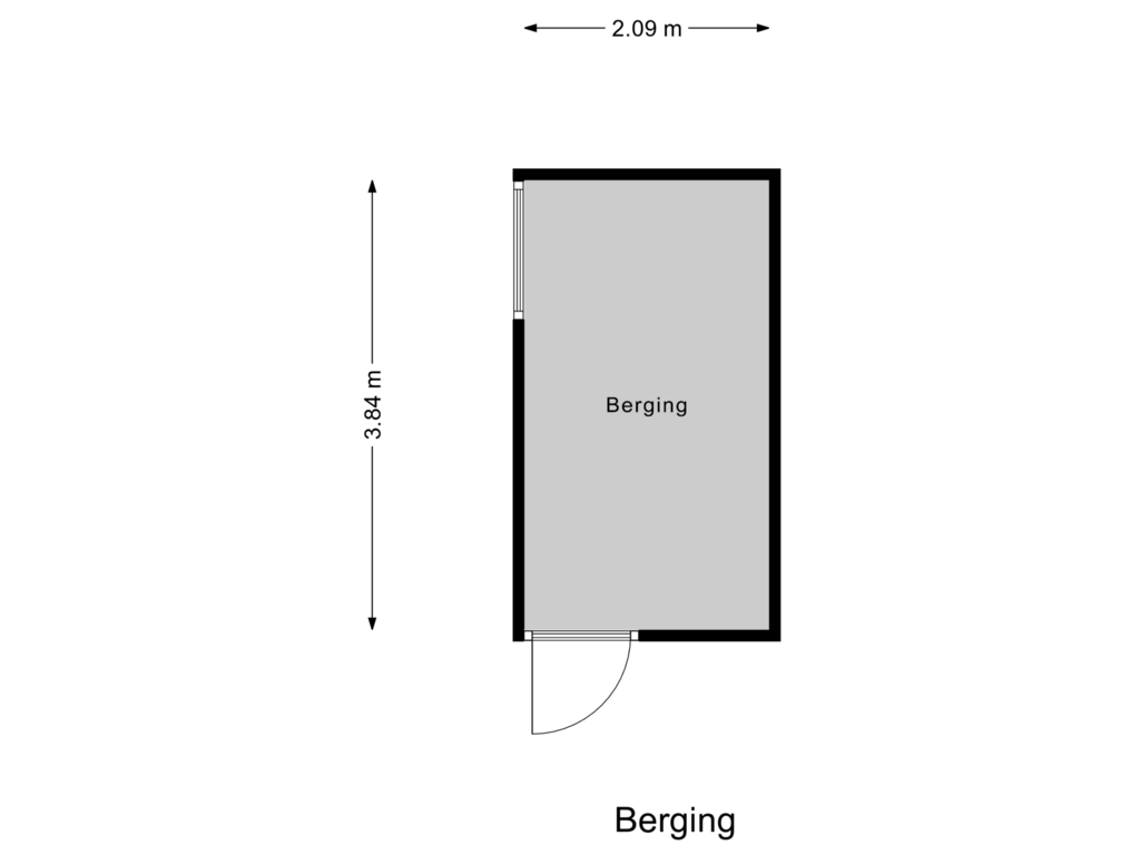 Bekijk plattegrond van Berging van Rozenlaan 61