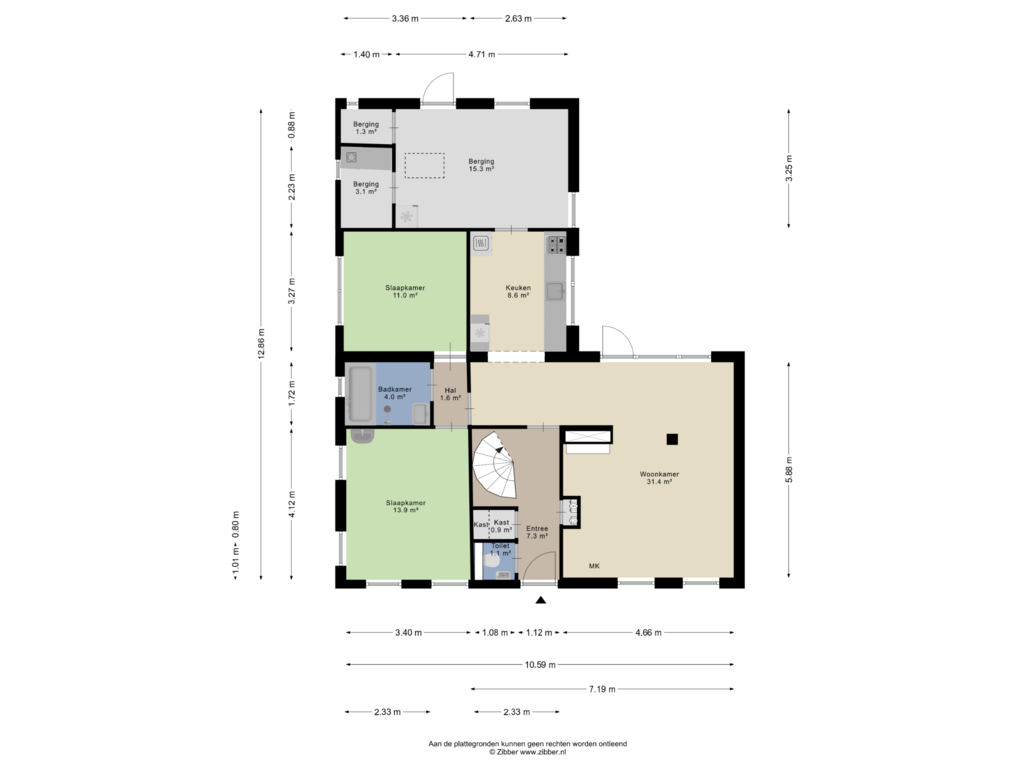 Bekijk plattegrond van Begane Grond van Hoofdstraat 7