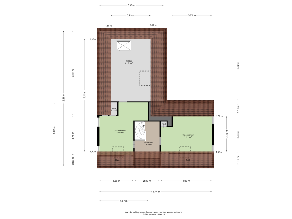 Bekijk plattegrond van Eerste Verdieping van Hoofdstraat 7