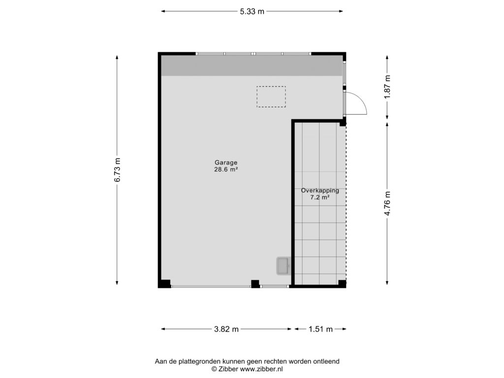 Bekijk plattegrond van Garage van Hoofdstraat 7