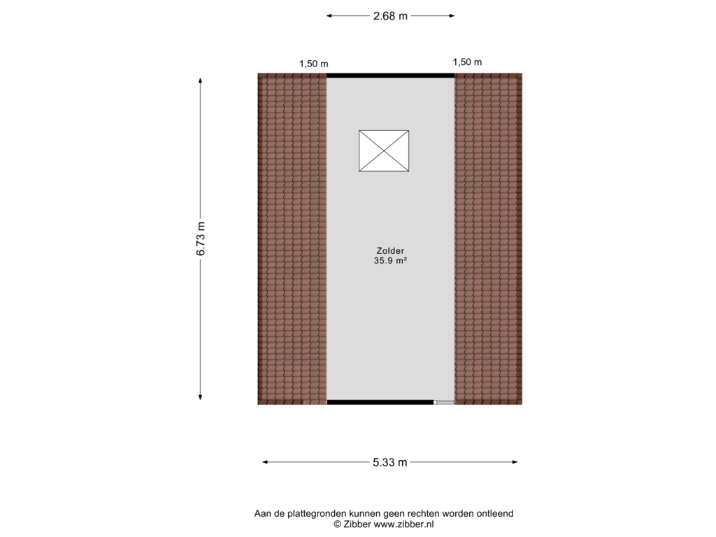 Bekijk plattegrond van Garage Zolder van Hoofdstraat 7