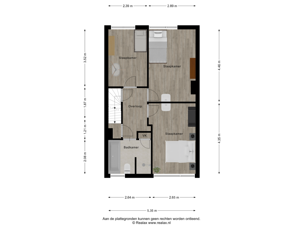 Bekijk plattegrond van Verdieping 1 van Nieuwlandsweg 35