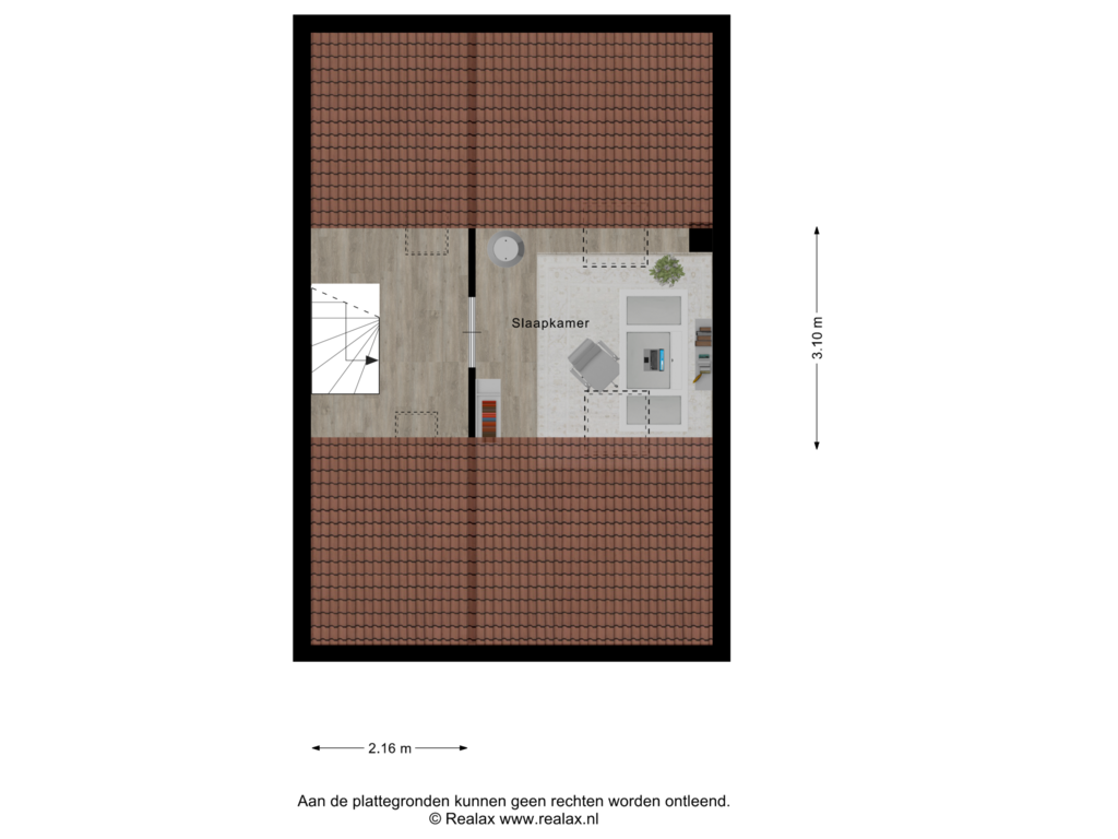 Bekijk plattegrond van Verdieping 2 van Nieuwlandsweg 35