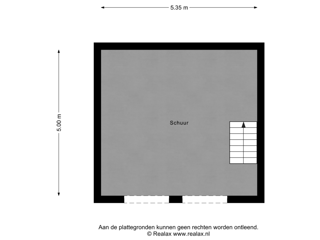 Bekijk plattegrond van Schuur van Nieuwlandsweg 35