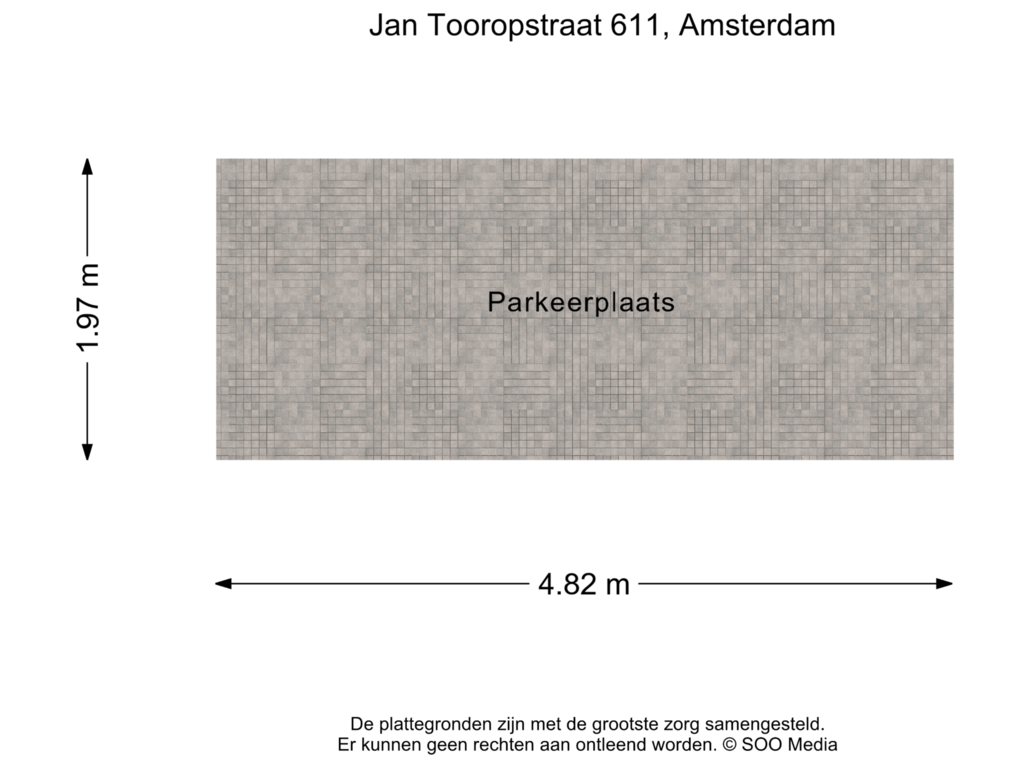 View floorplan of Parkeerplaats of Jan Tooropstraat 611