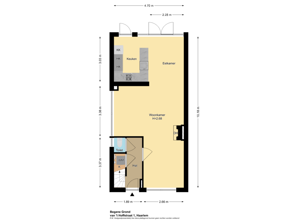 Bekijk plattegrond van Begane Grond van Van 't Hoffstraat 1