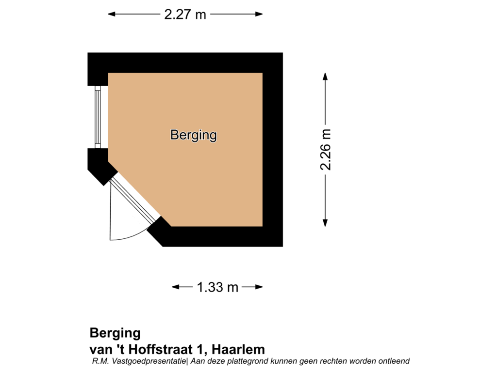 Bekijk plattegrond van Berging van Van 't Hoffstraat 1