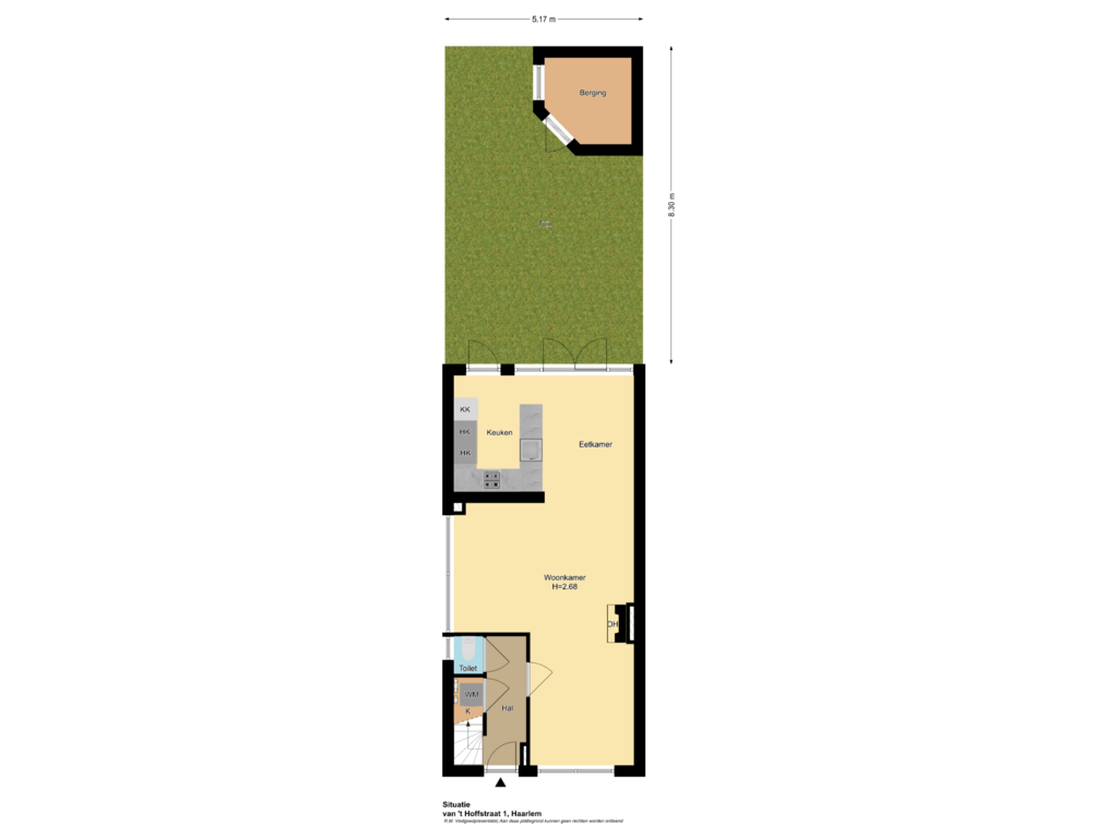 Bekijk plattegrond van Situatie van Van 't Hoffstraat 1