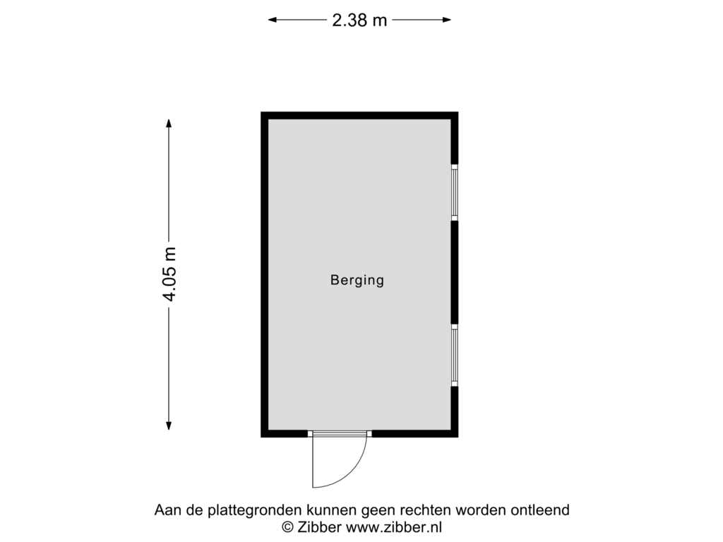 Bekijk plattegrond van Berging van Colijnstraat 47