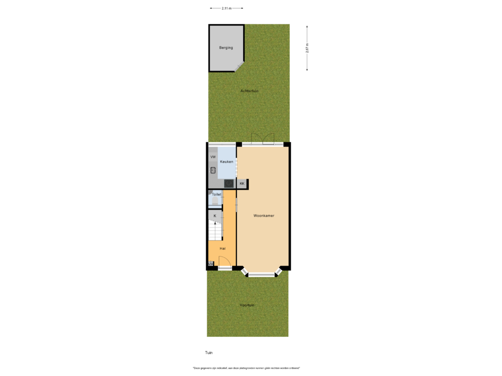 View floorplan of Tuin of Dahliastraat 30