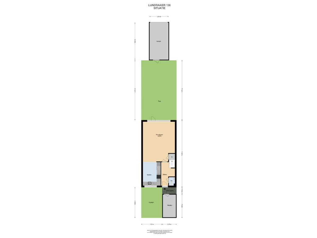 Bekijk plattegrond van Situatie van Lijndraaier 136