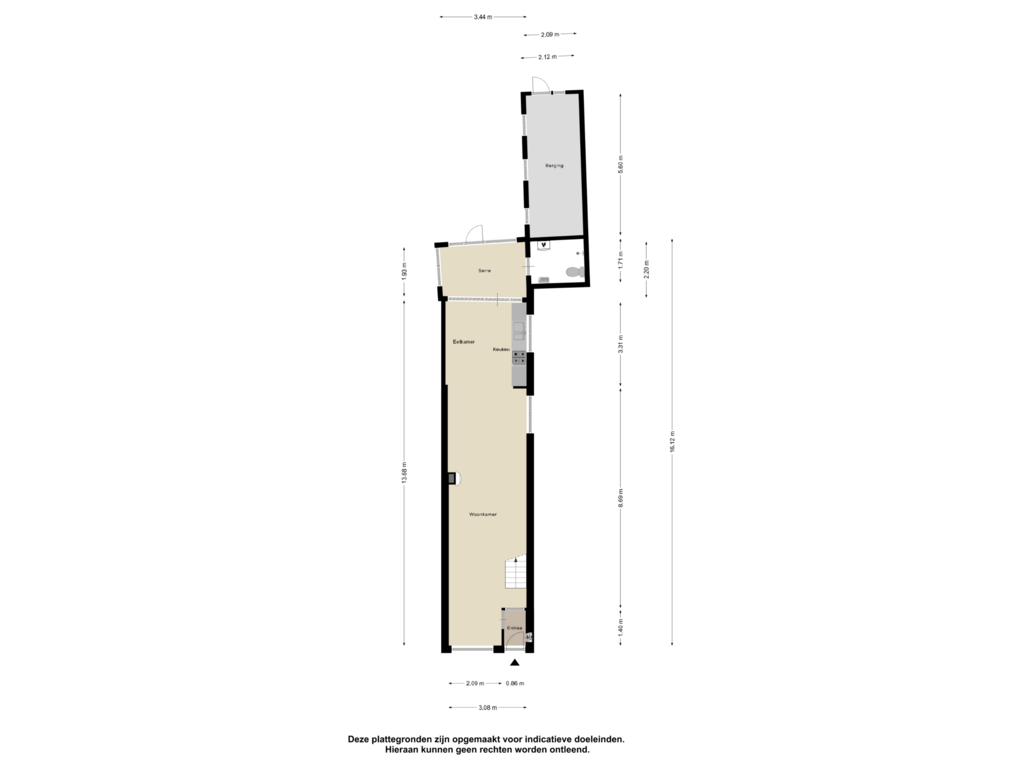 View floorplan of Begane Grond of Noordeinde 96