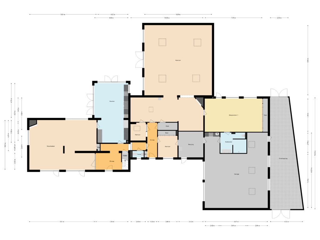 Bekijk plattegrond van Begane grond van Ridderstraat 37