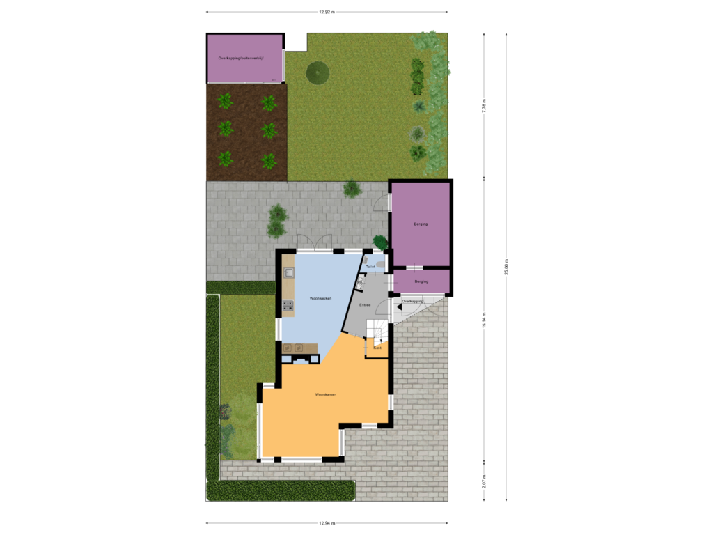 View floorplan of Begane Grond _tuin of Waterhoen 35