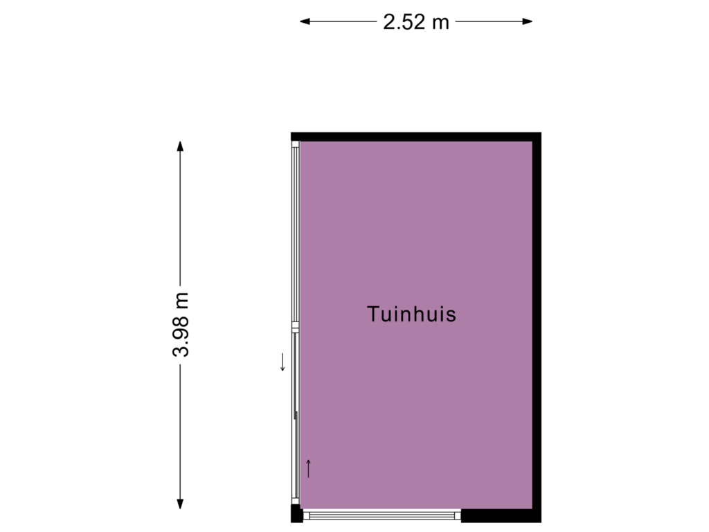 View floorplan of Tuinhuis of Waterhoen 35