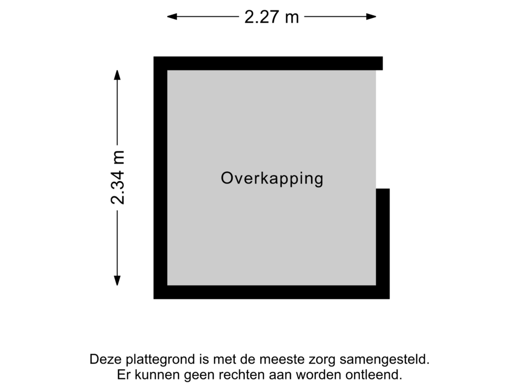 Bekijk plattegrond van Overkapping 2 van Sluiskade 47