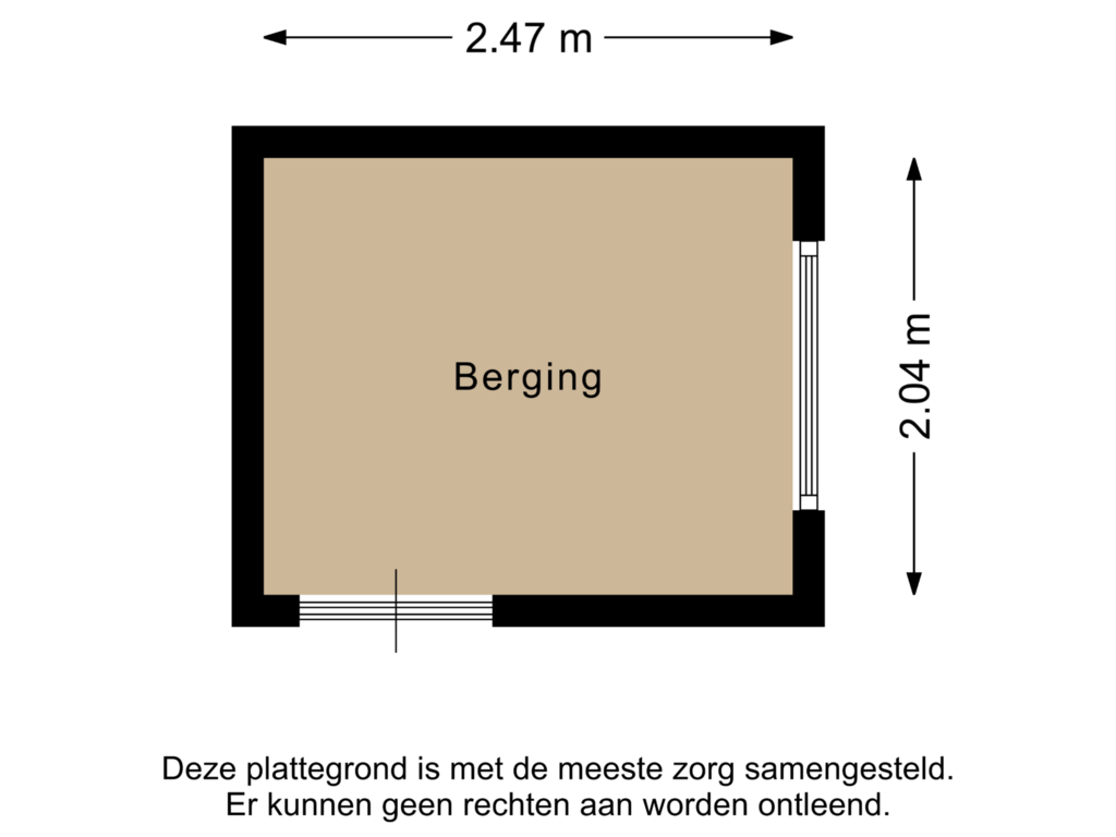 Bekijk plattegrond van Berging van Sluiskade 47