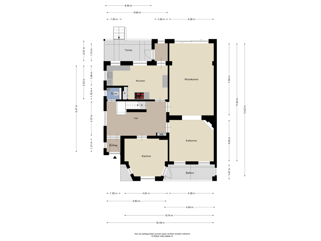 Bekijk plattegrond van Begane Grond van Schaapweg 10