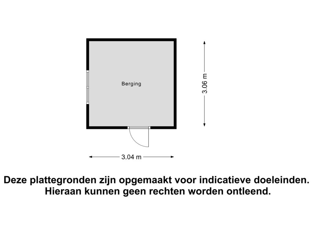 Bekijk plattegrond van Berging van Burgemeester van Engelenweg 205