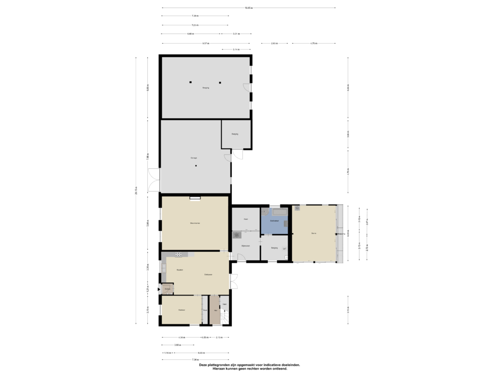 View floorplan of Begane Grond of Groeneweg 11