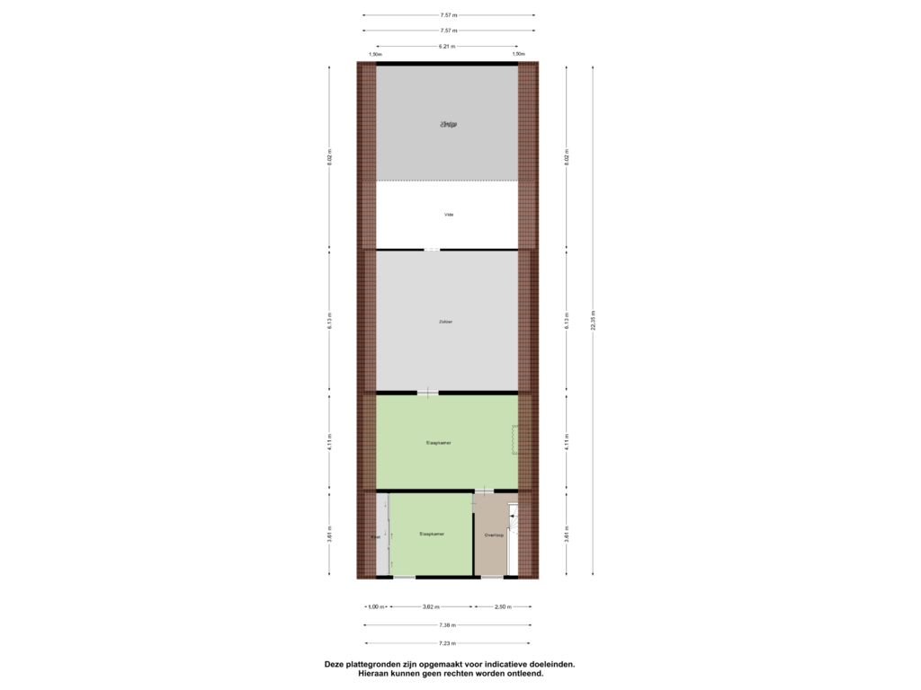 View floorplan of Eerste Verdieping of Groeneweg 11