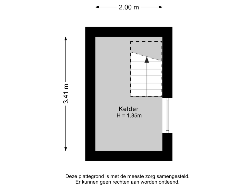 View floorplan of Kelder-1 of Houtlaan 71