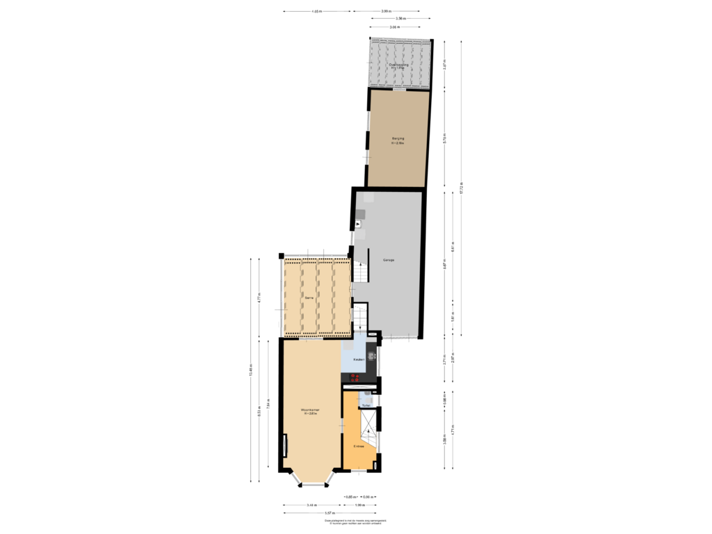 View floorplan of Begane grond of Houtlaan 71