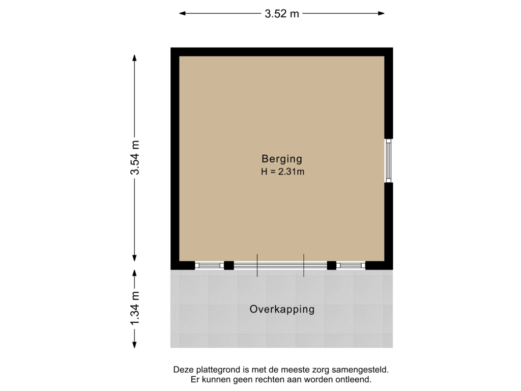 View floorplan of Berging of Houtlaan 71