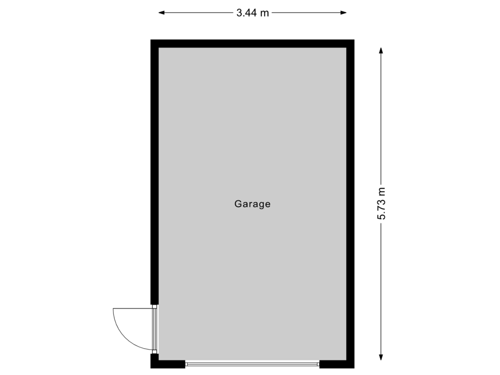 Bekijk plattegrond van Garage van Vondelstraat 4