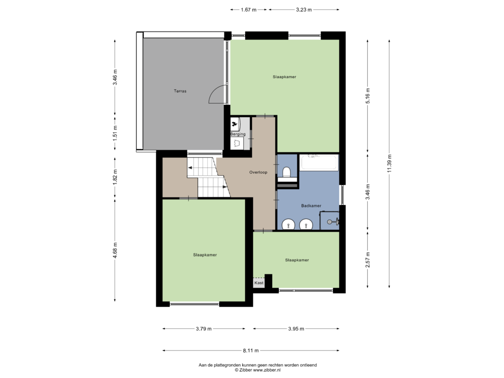 Bekijk plattegrond van Eerste verdieping van Guldenroedestraat 15