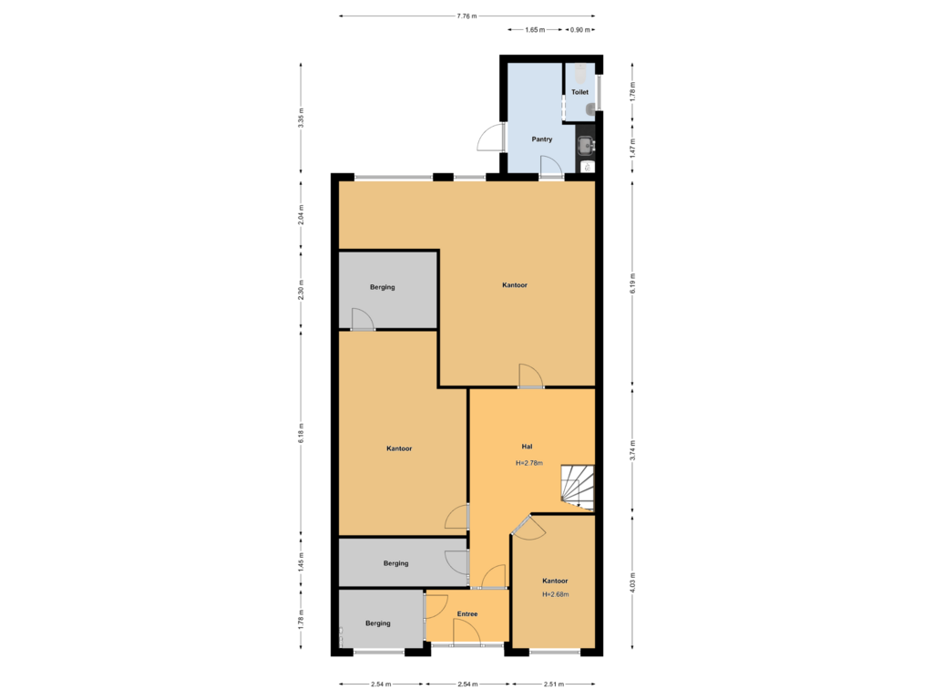 Bekijk plattegrond van First floor van Zuilhofstraat 4