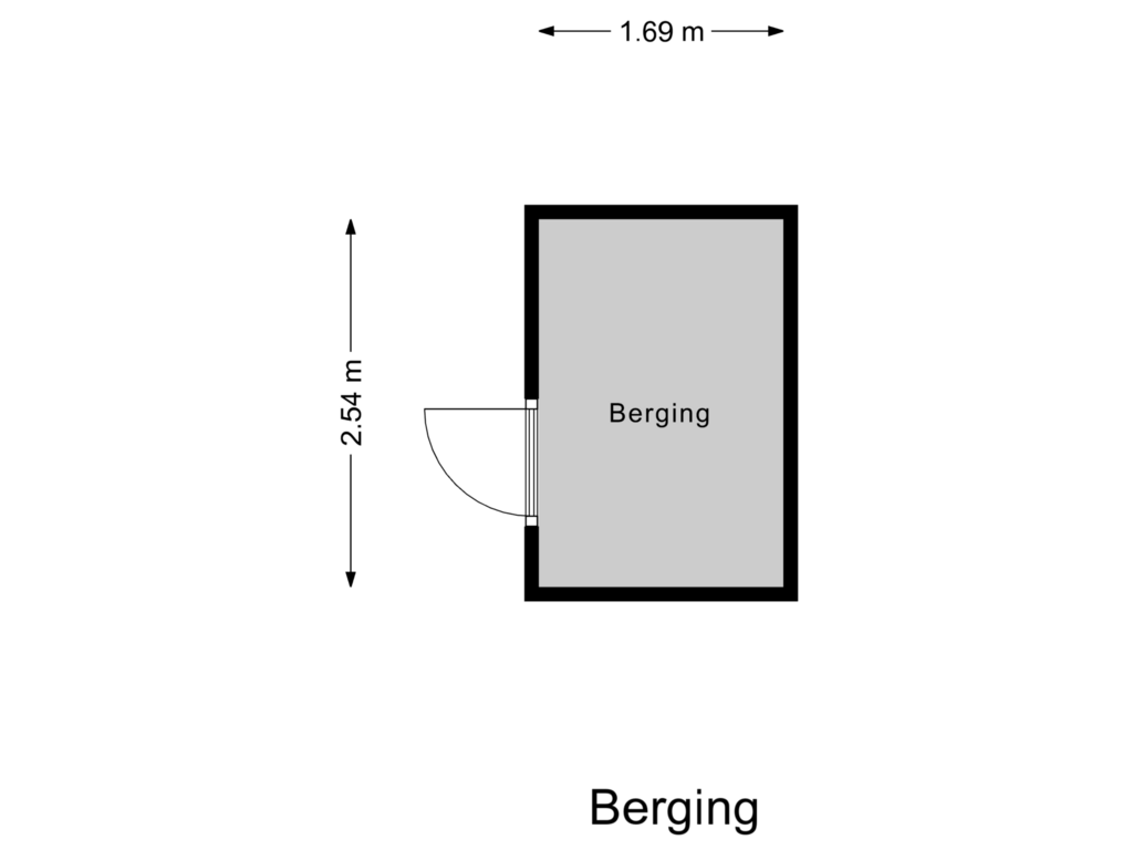 Bekijk plattegrond van Berging van Jacob van Lennepdreef 11