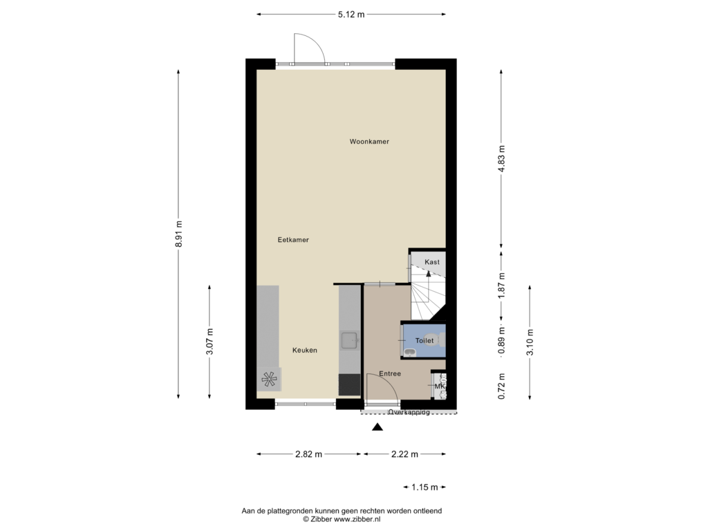 Bekijk plattegrond van Begane Grond van Somervaart 14