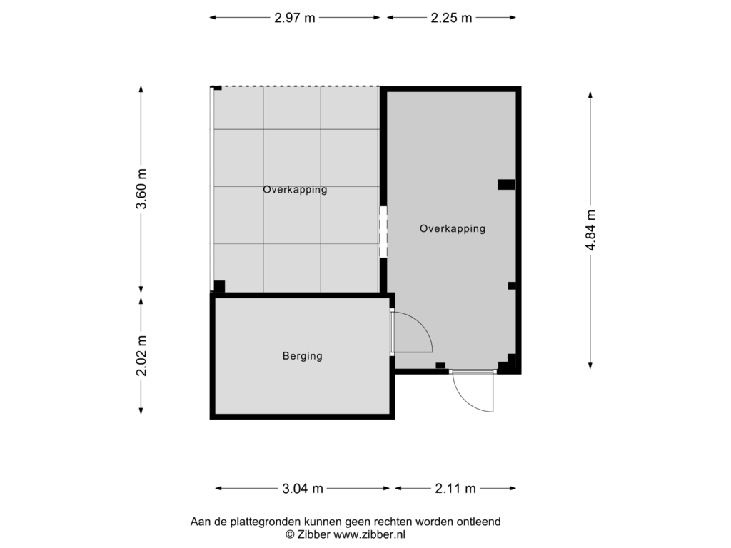 Bekijk plattegrond van Berging van Somervaart 14