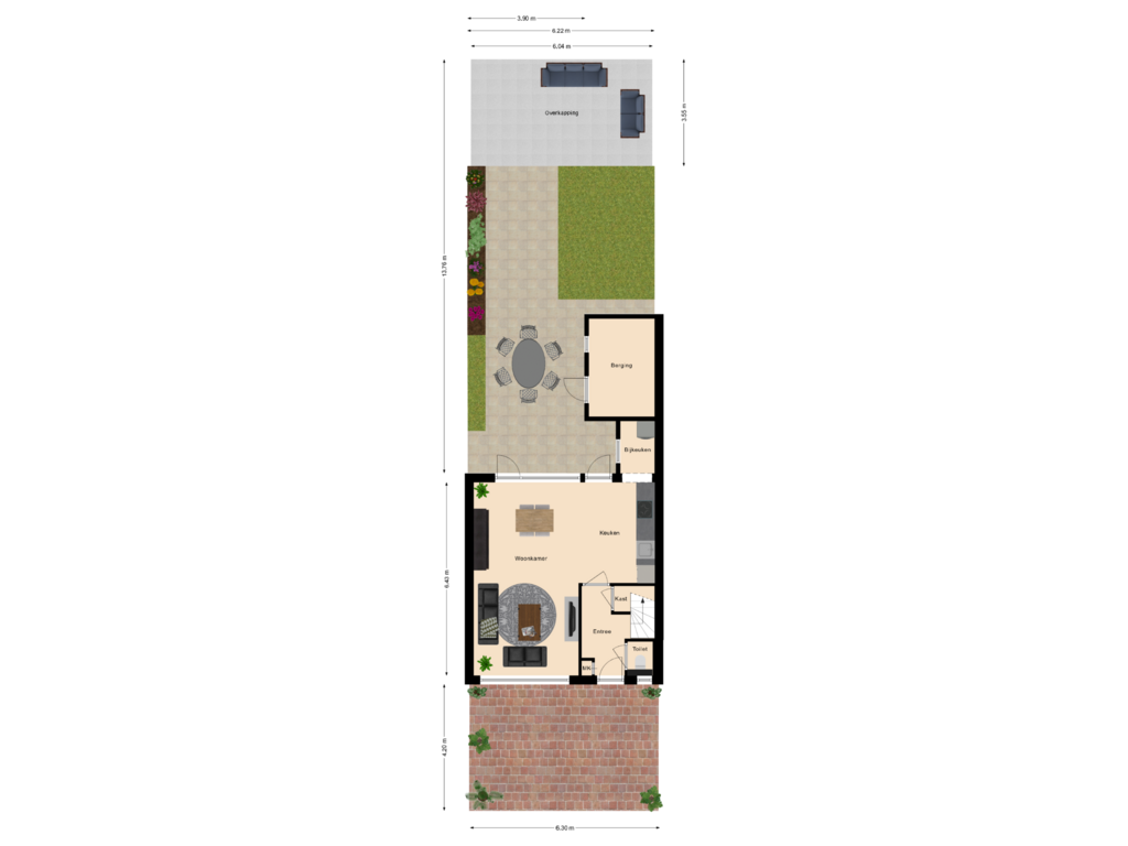 Bekijk plattegrond van Situatie van Pater van den Elsenstr 14