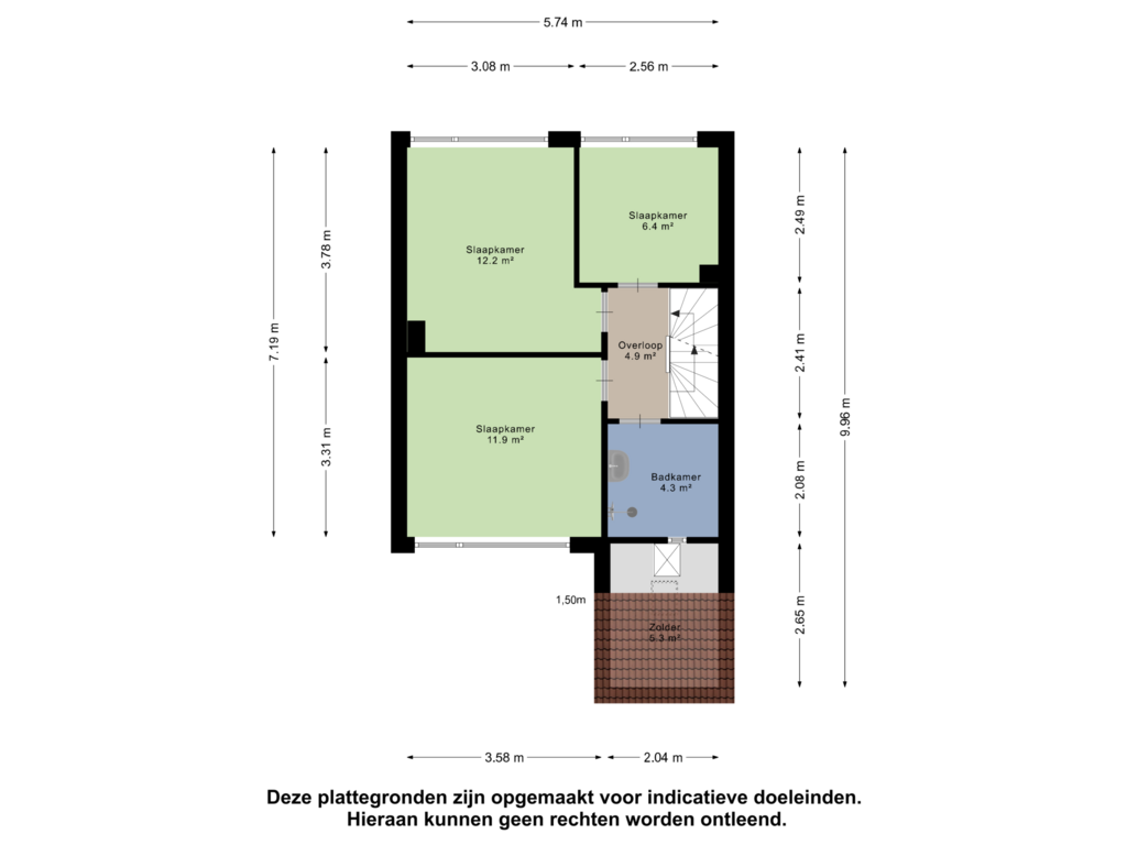 Bekijk plattegrond van Eerste Verdieping van Aysmastins 32