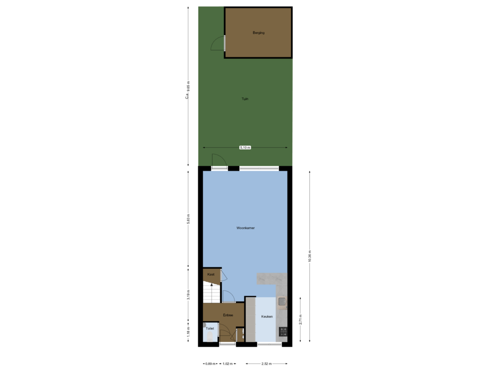 Bekijk plattegrond van Begane grond van Suyderhoflaan 37