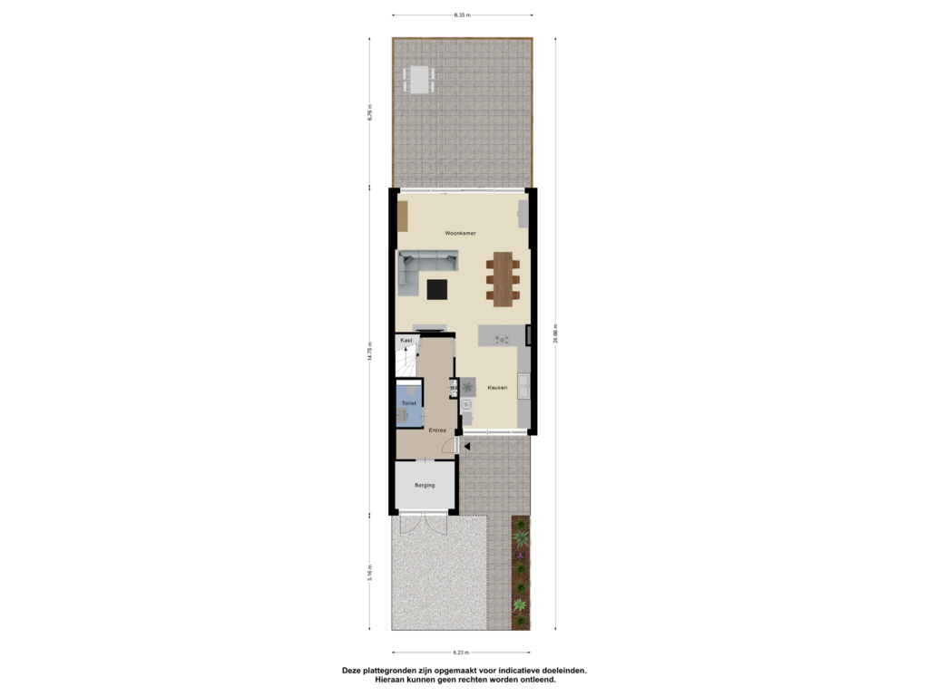 View floorplan of Begane Grond Tuin of Merellaan 375