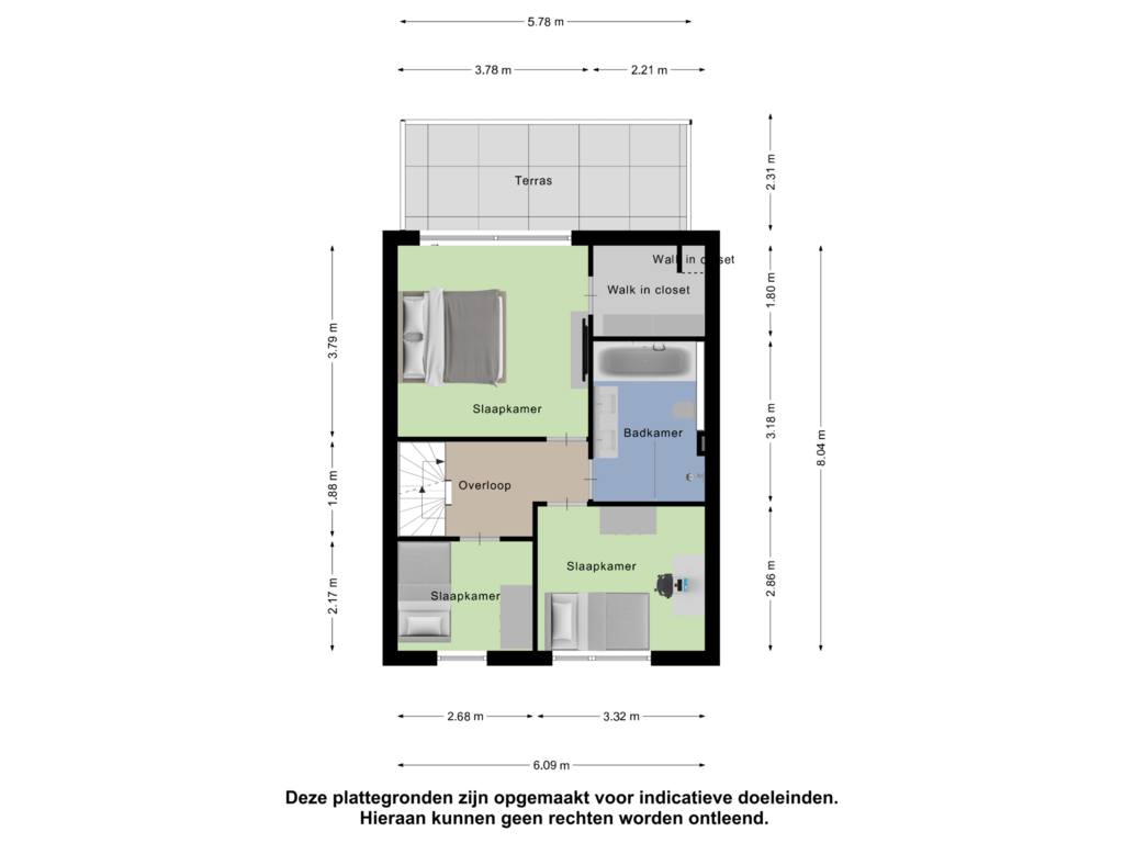 View floorplan of Eerste Verdieping of Merellaan 375