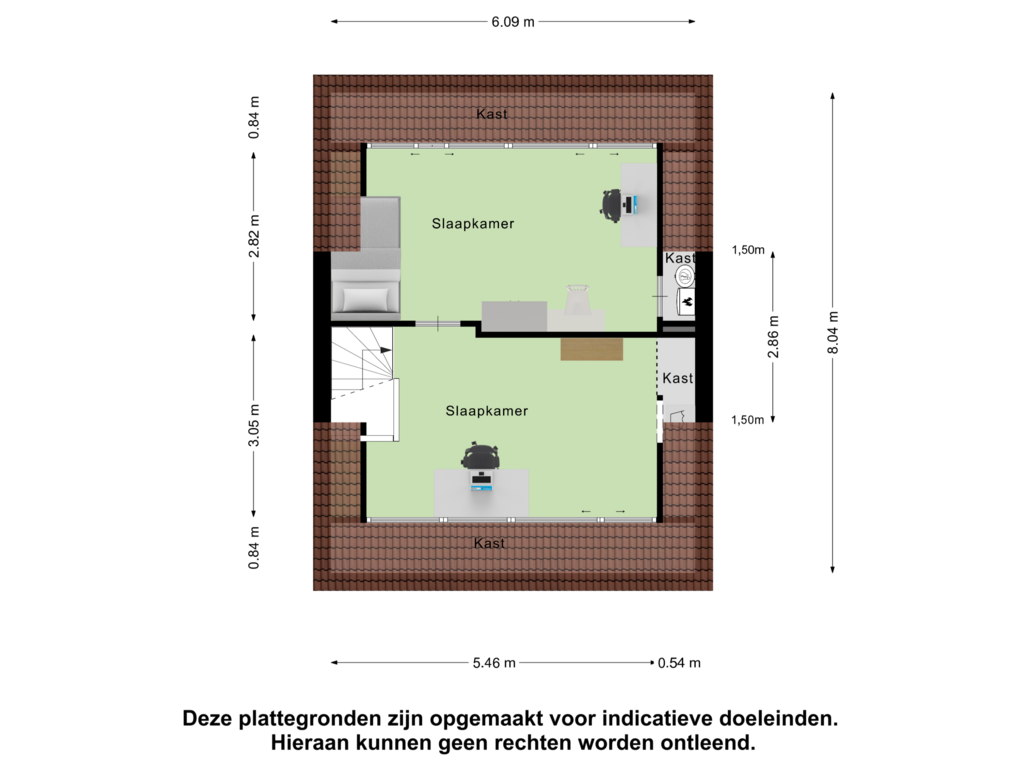 View floorplan of Tweede Verdieping of Merellaan 375