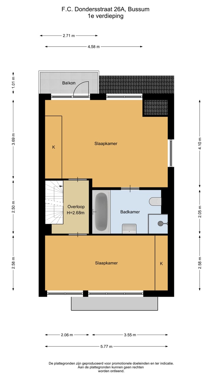 Foto 26 van F.C. Dondersstraat 26-A