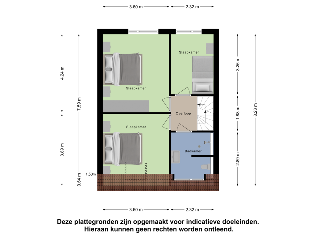 Bekijk plattegrond van Eerste Verdieping van Sluijtershof 7