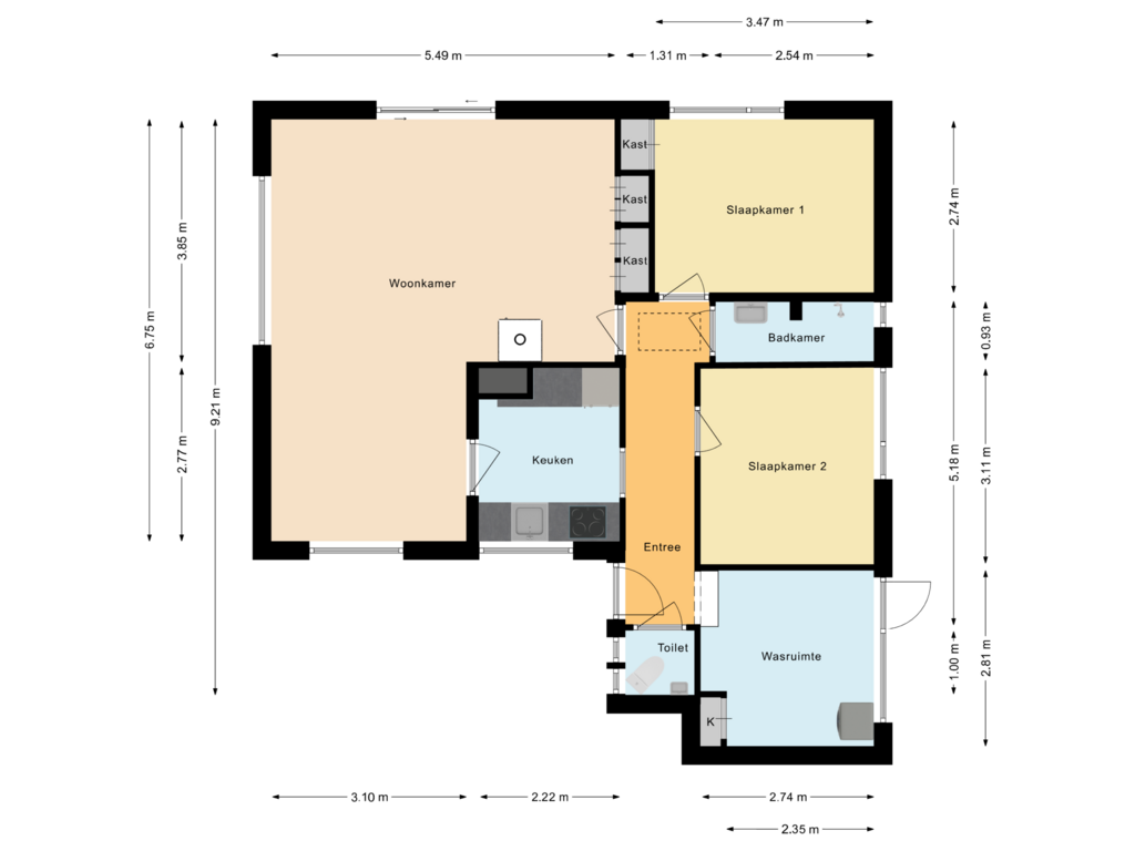 Bekijk plattegrond van Woning van Dr Wiardi Beckmanlaan 81