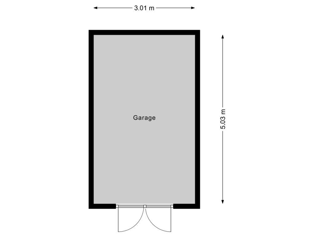 Bekijk plattegrond van Garage van Dr Wiardi Beckmanlaan 81