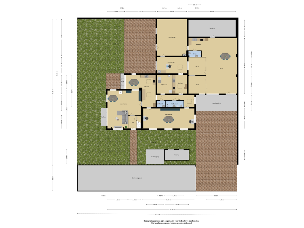 View floorplan of Overzicht woning of Mathenessestraat 31