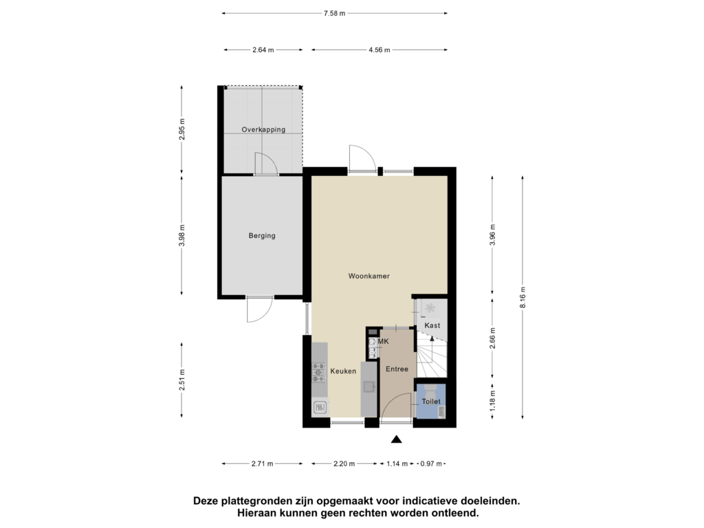 Bekijk plattegrond van Begane Grond van Reidmosk 1-E