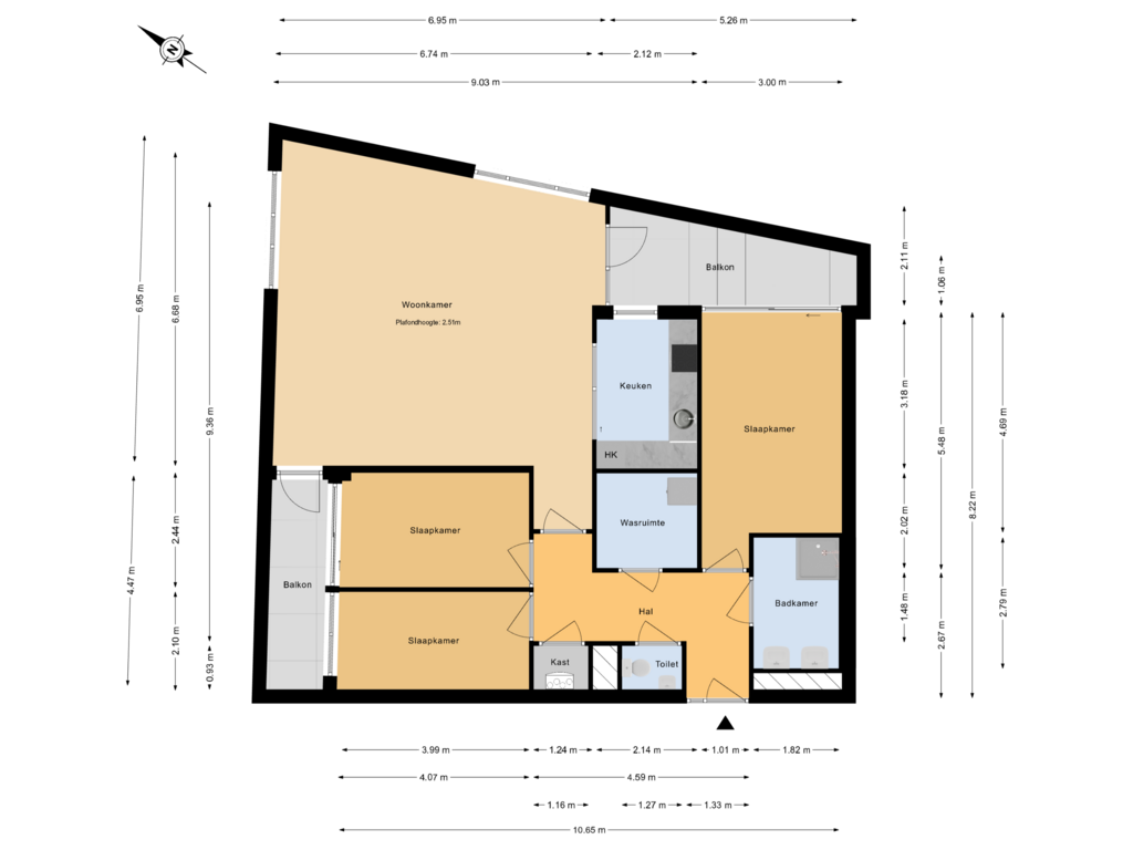 View floorplan of Plattegrond		 of Gasthuislaan 185