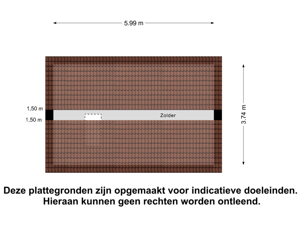 View floorplan of Zolder of Tarweveld 1