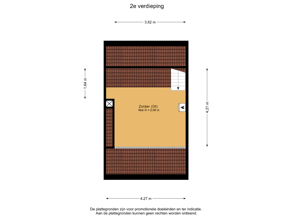 Bekijk plattegrond van 2e verdieping van Industrielaan 73