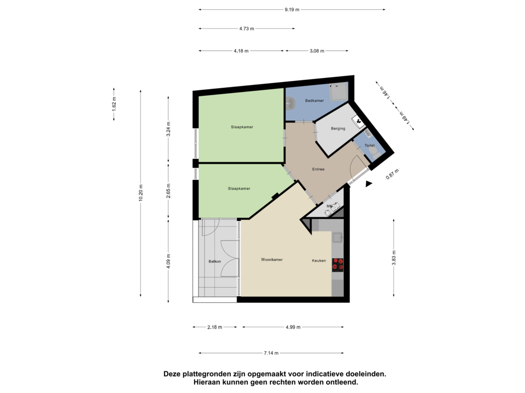 Bekijk plattegrond van Appartement van Steenkamplaan 2